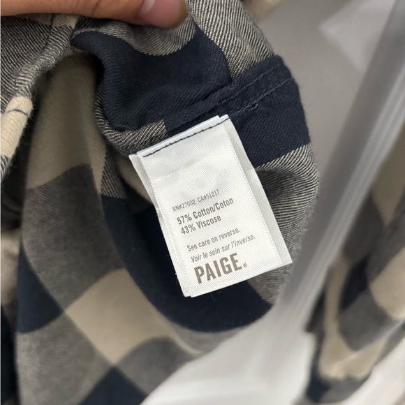 PAIGE Everette Shirt-Silver ink - Picture 7 of 7